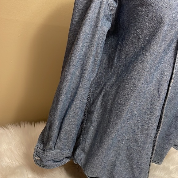 Vintage Timberland Denim Shirt (Men’s Medium Weathergear Rugged Fit) C1 - Picture 4 of 7